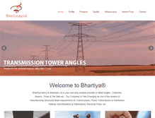 Tablet Screenshot of bhartiyaispat.com
